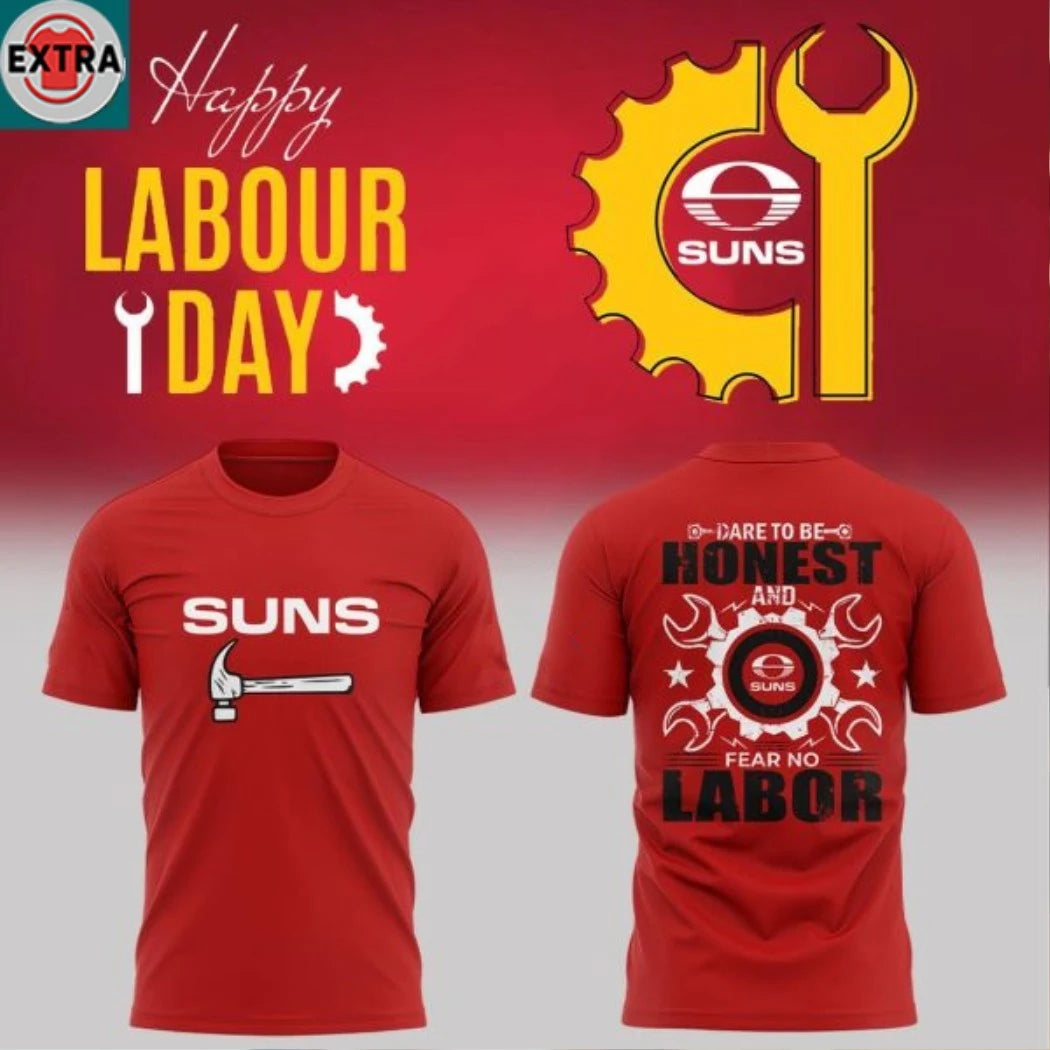Gold Coast Suns x Labour Day 2026 Worker Tribute Game Hoodie Shirts