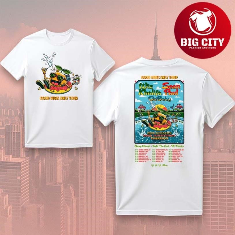 Good Vibes Only Tour Poster 2025 Two Sided Shirt