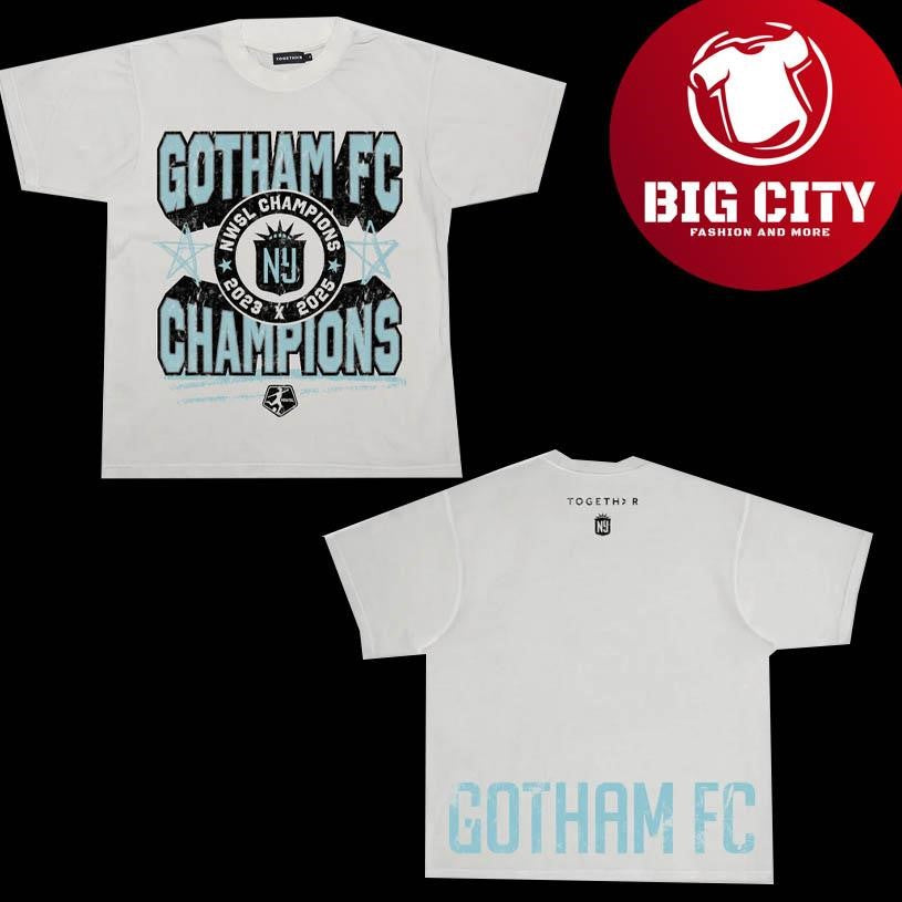 Gotham Fc 2025 NWSL Champions Two Sided Shirt