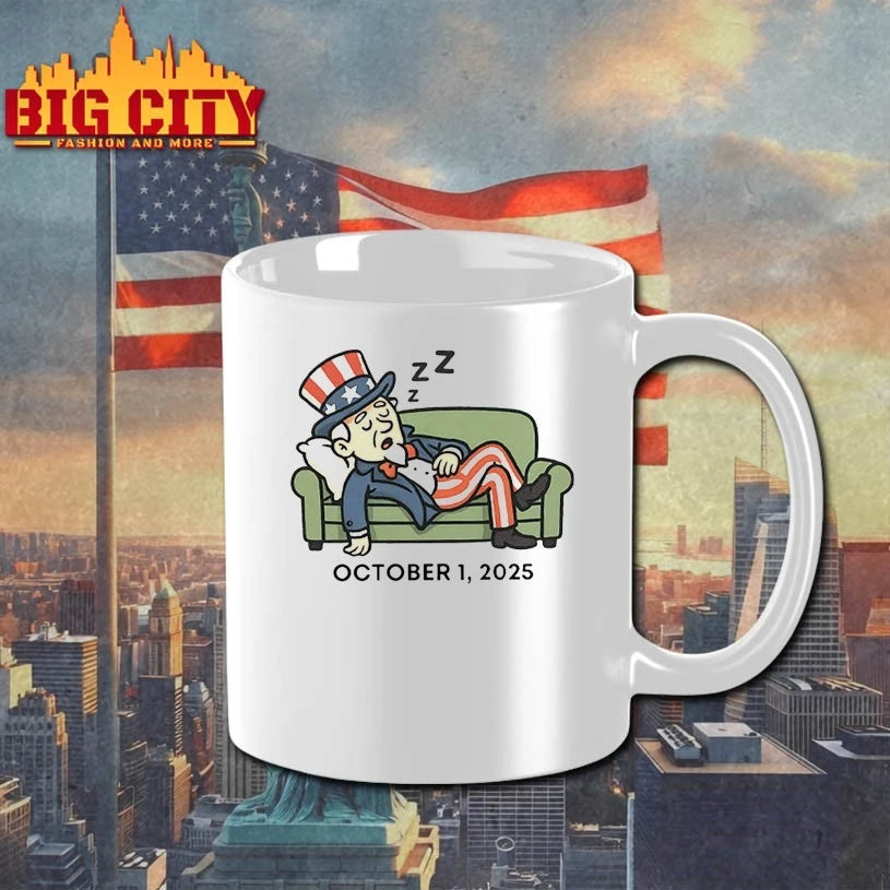 Government Shutdown Sleeping Uncle Sam shirt