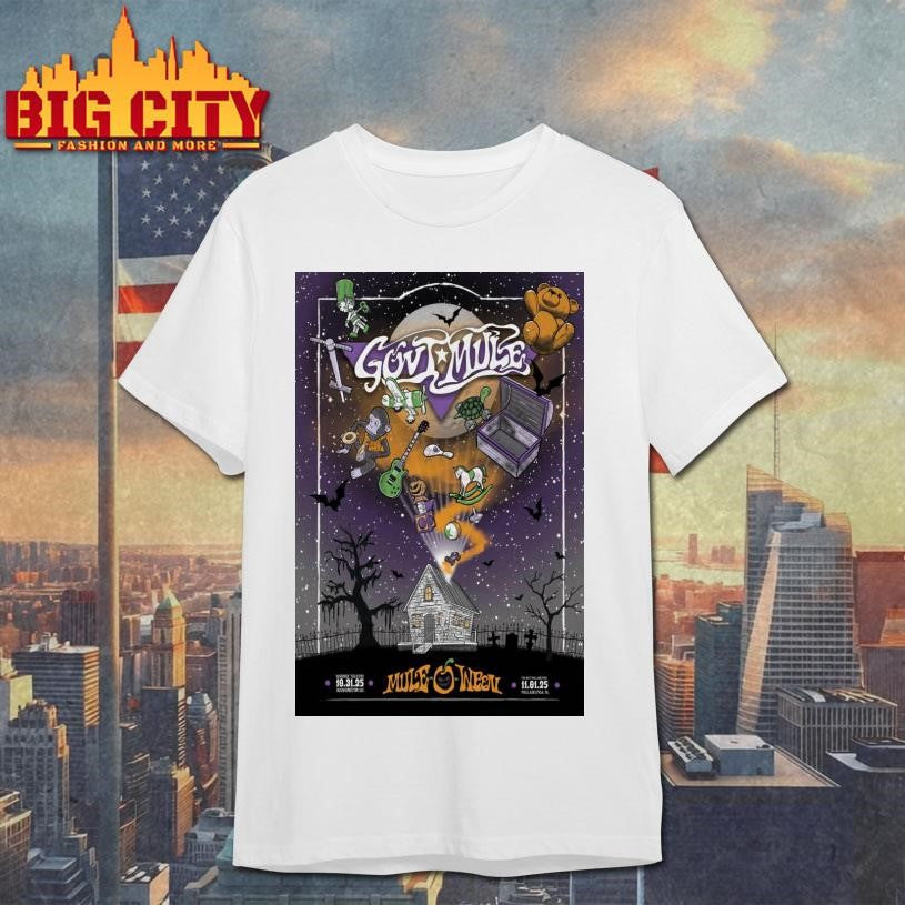 Gov’t Mule Happy Mule-O-Ween Halloween 2025 Poster Shirt