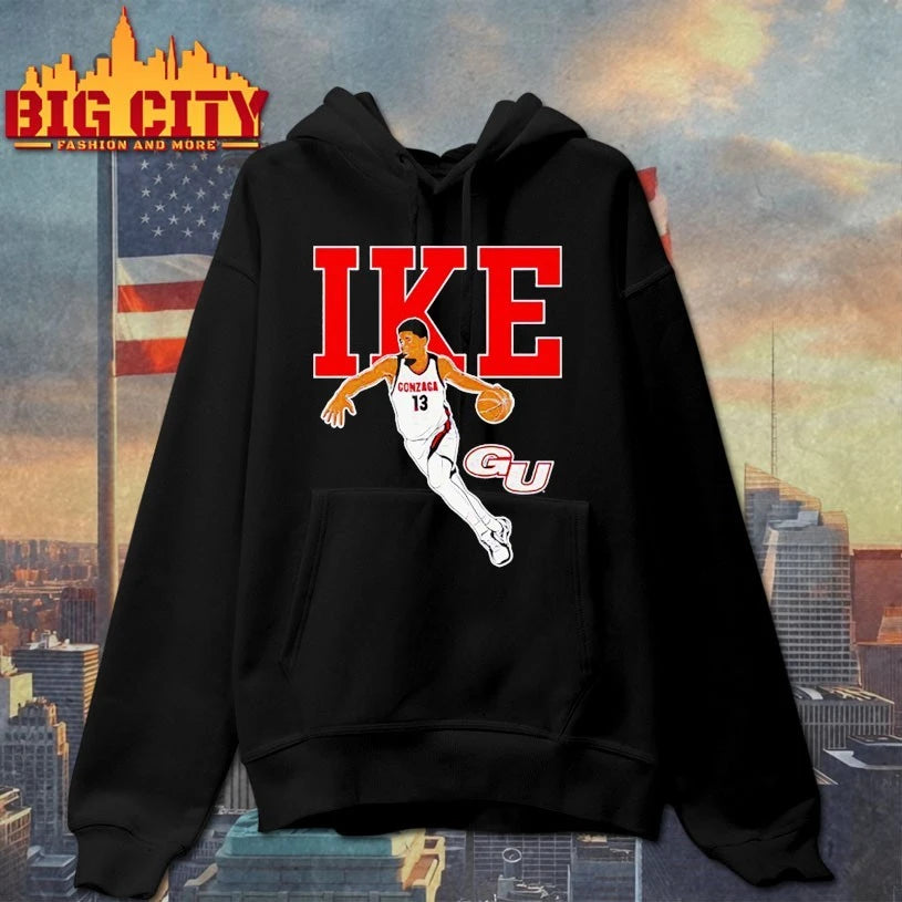 Graham Ike Gonzaga Bulldogs basketball name and pose shirt