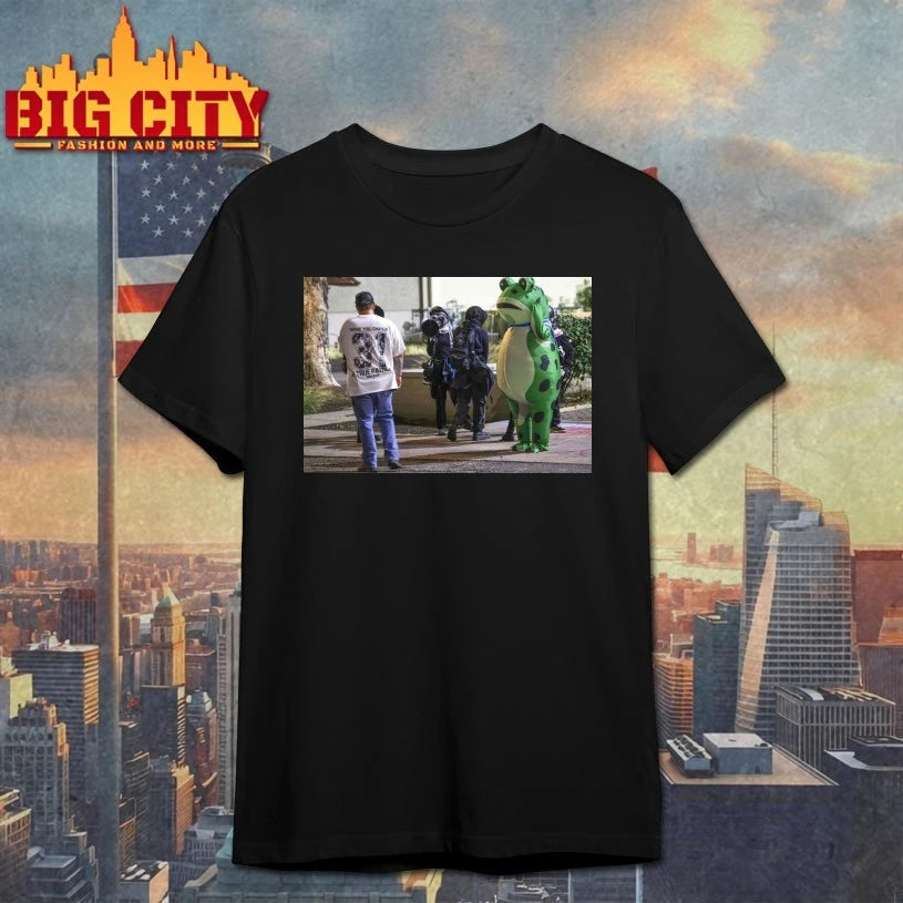 Graphic Rage Against The Machine Portland Frog Protest shirt