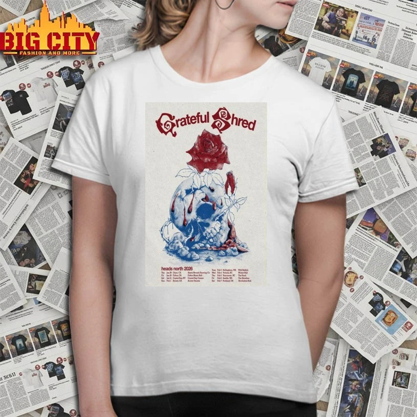 Grateful Shred Head North Tour 2026 Poster shirt