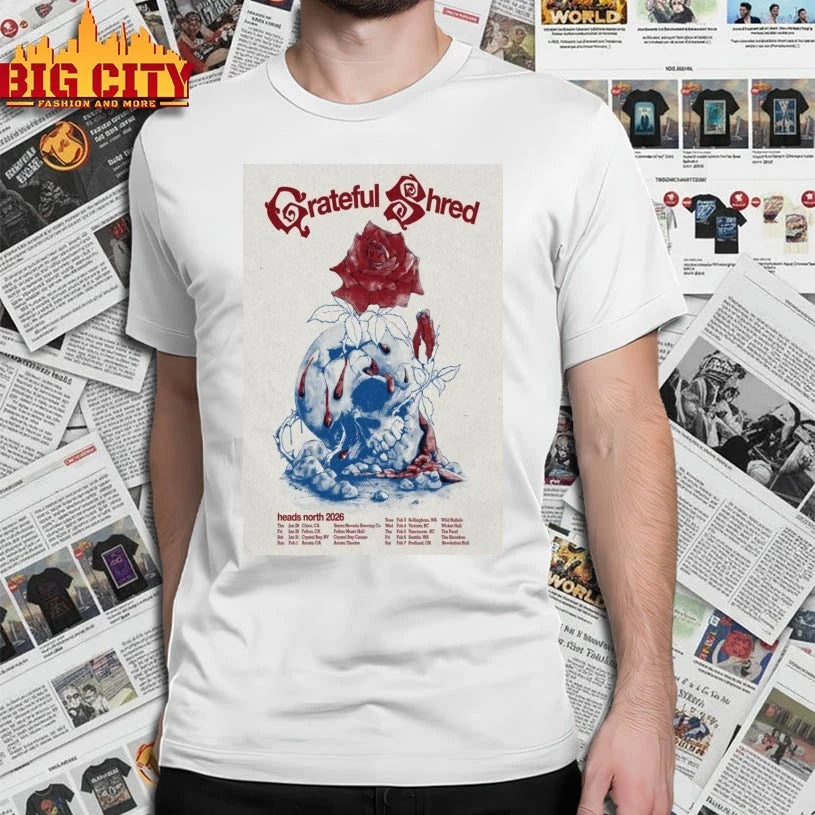 Grateful Shred Head North Tour 2026 Poster shirt