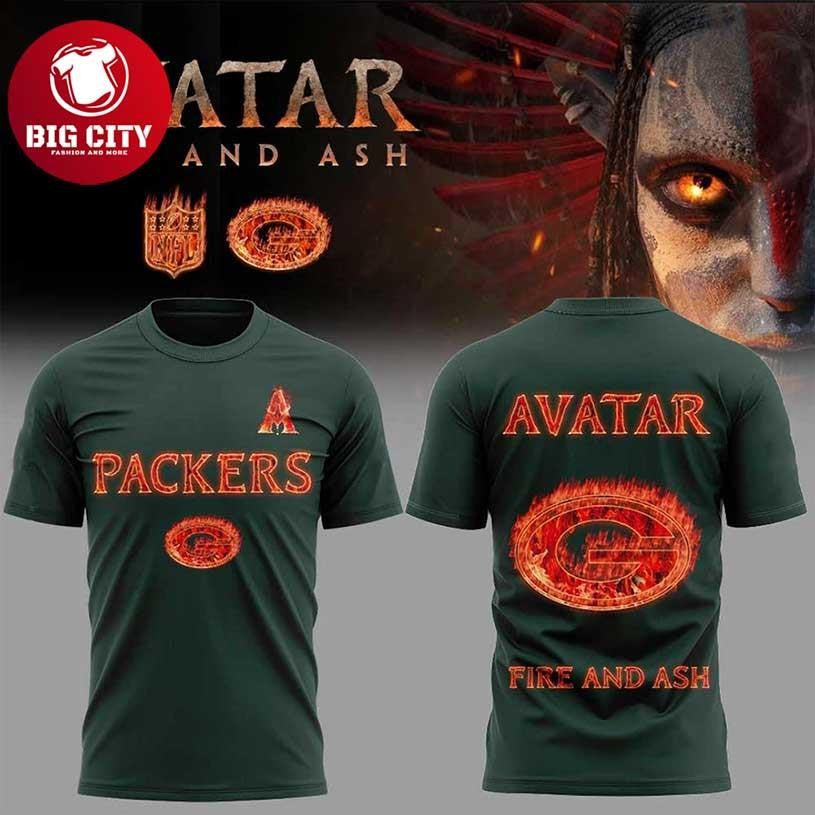 Green Bay Packers Avatar 3 Fire And Ash Two Sided Shirt