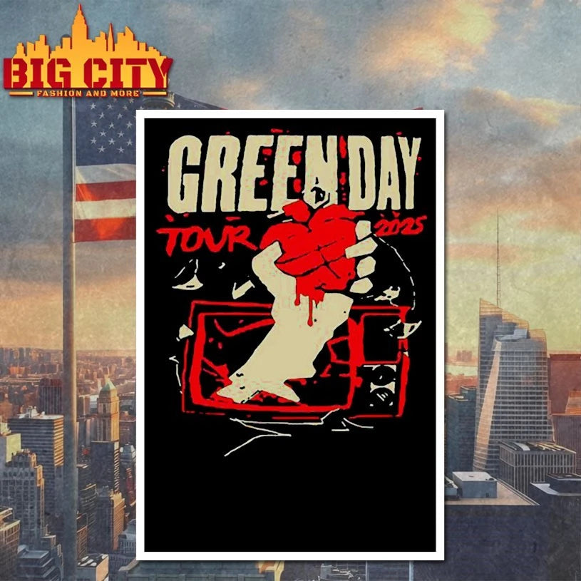 Green Day Tour Sept 19-21 2025 Riot Fest shirts