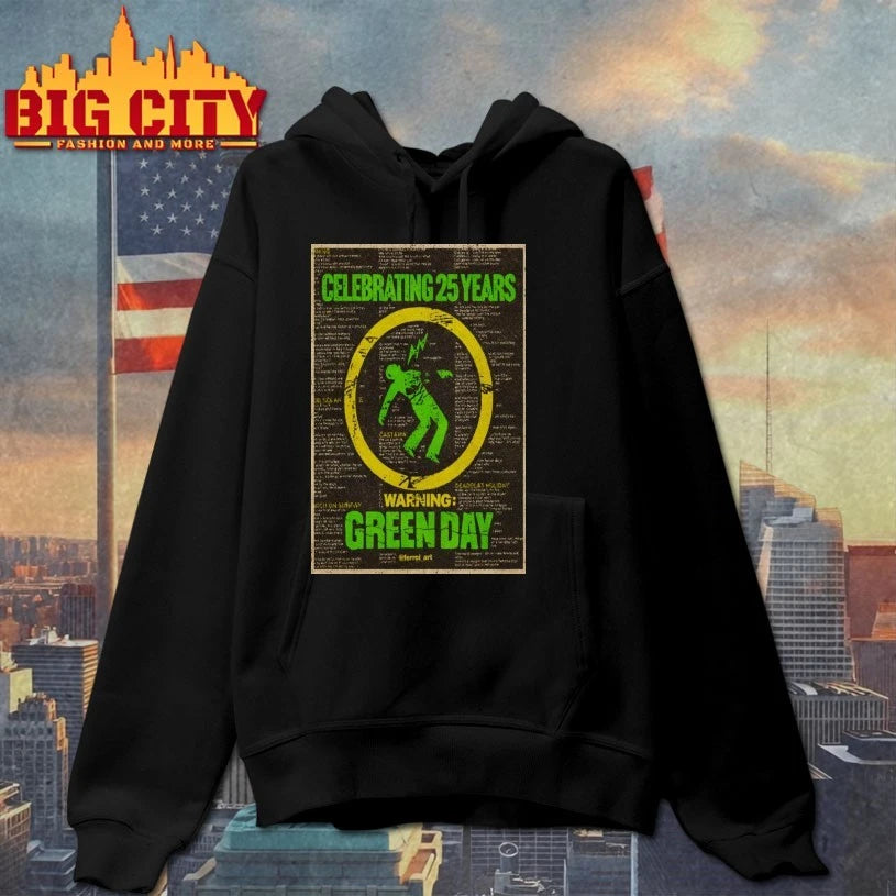 Green Day Warning Celebrating 25 Years Poster shirt