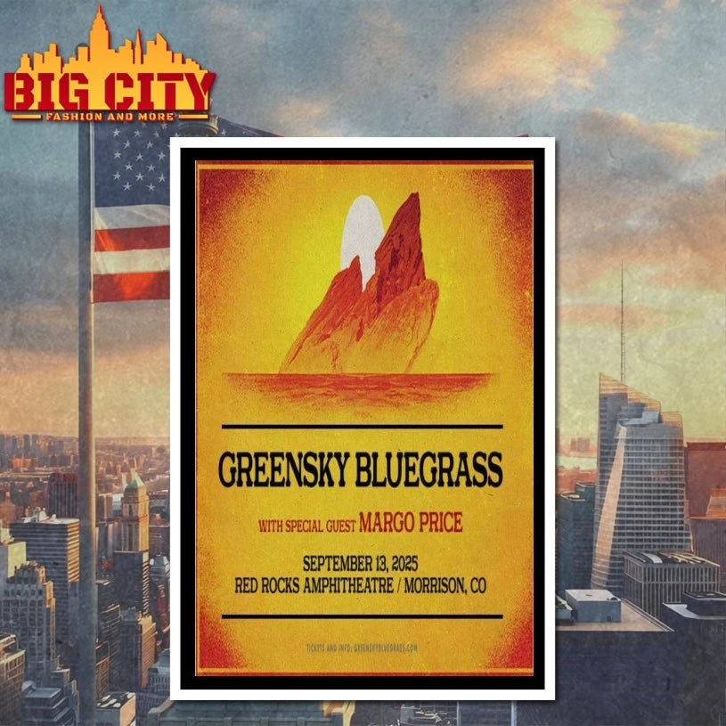 Greensky Bluegrass Poster Sept 13 2025 Red Rocks shirt