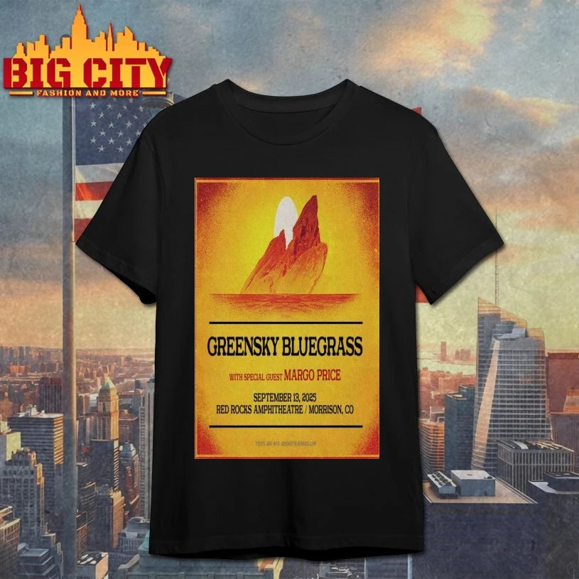 Greensky Bluegrass Poster Sept 13 2025 Red Rocks shirt