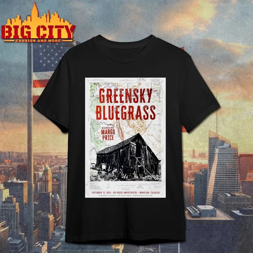 Greensky Bluegrass Sep 13 2025 Red Rocks In Morrison CO Poster shirt