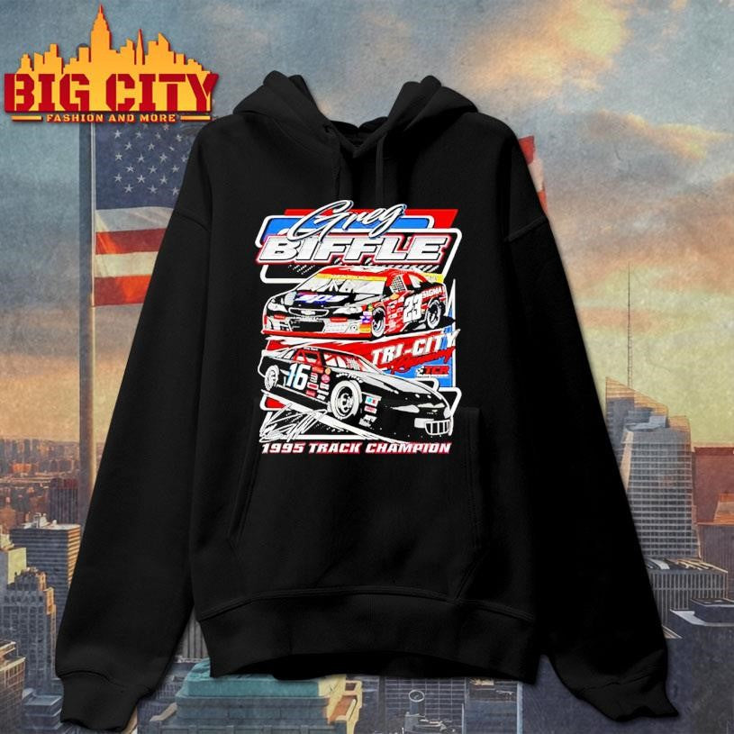 Greg Biffle Tri City Raceway 1995 Track Champion Signature shirt