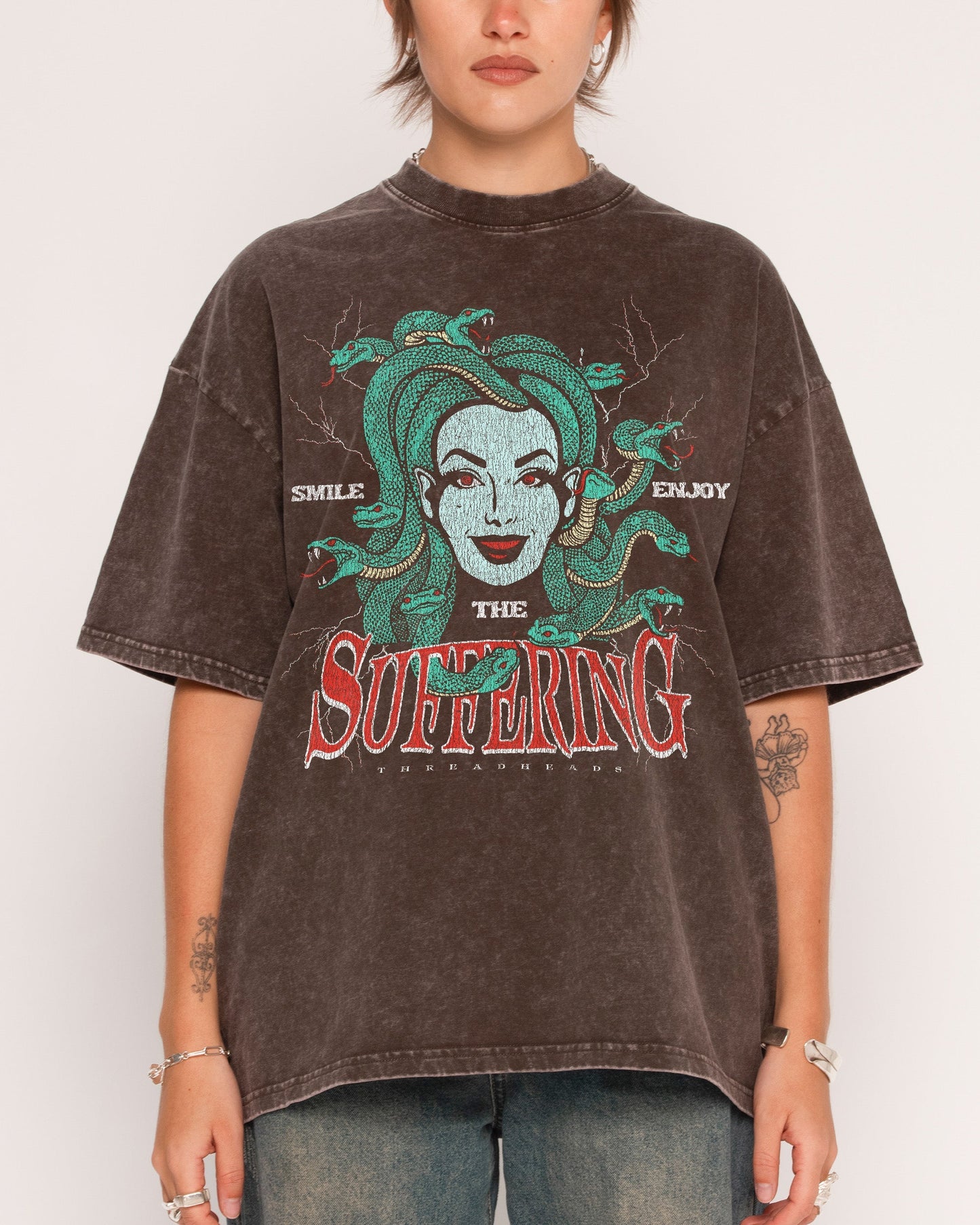 Smile Suffering Oversized Tee