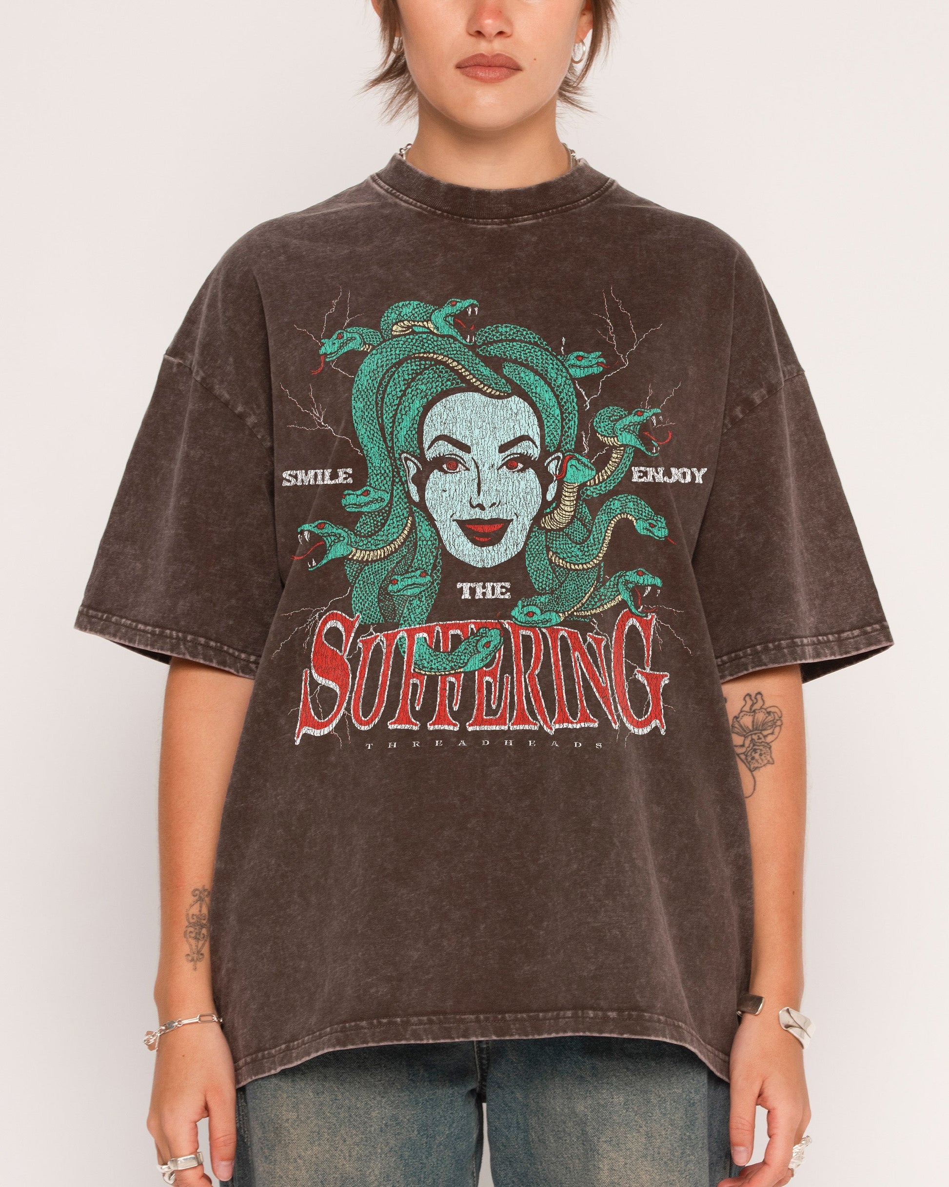 Smile Suffering Oversized Tee