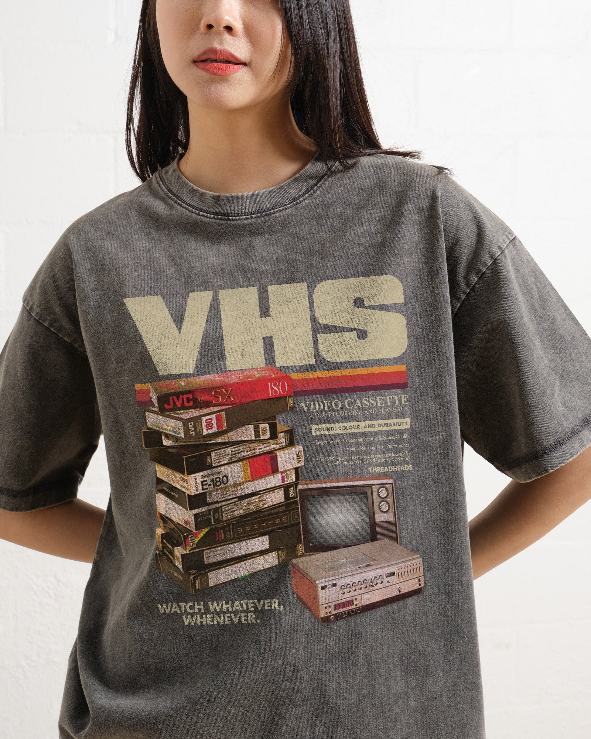 Vintage VHS Tapes Oversized Tee