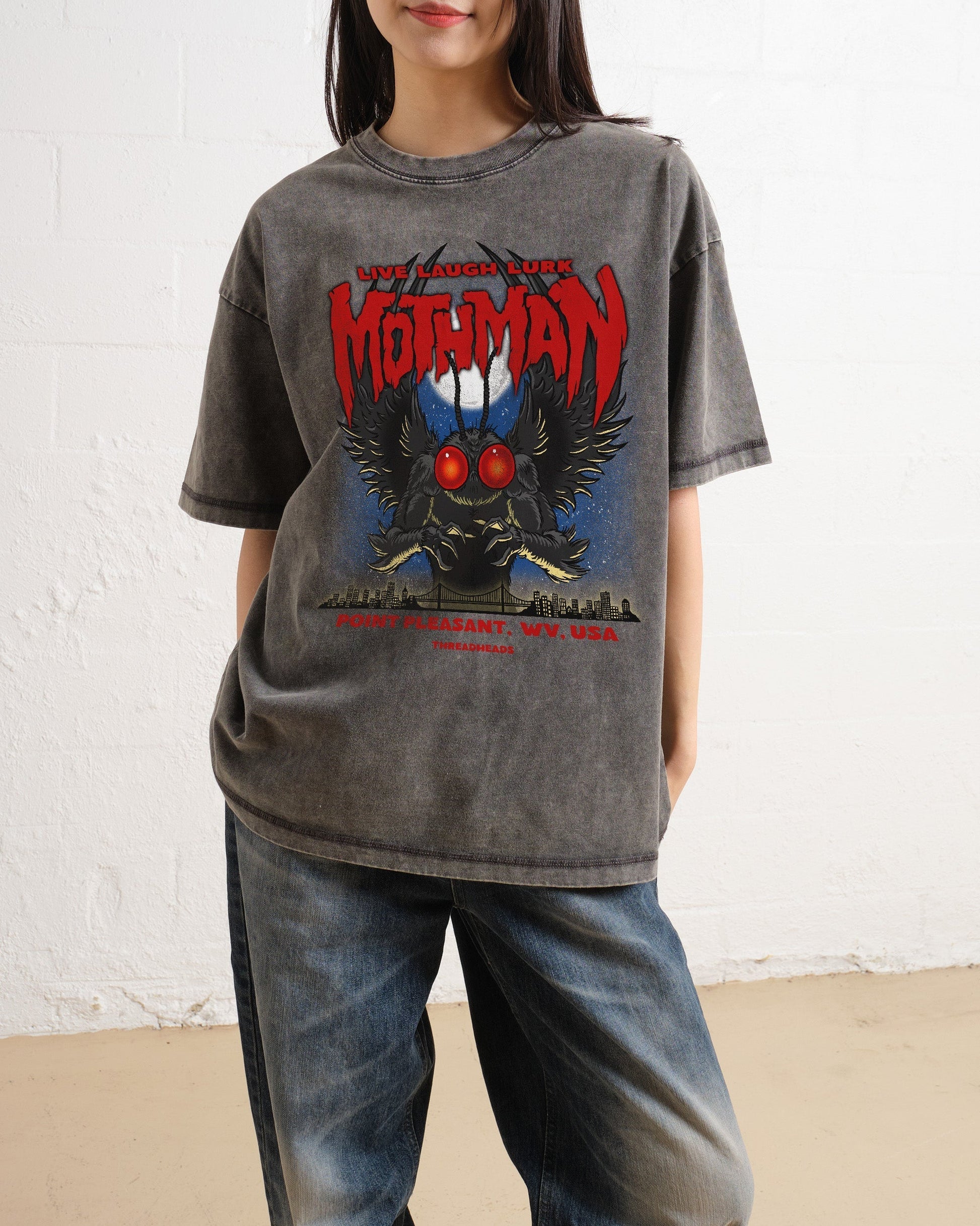 Mothman - Live Laugh Lurk Oversized Tee