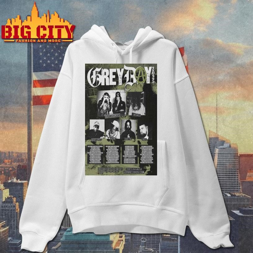 Greyday Tour Poster Aug &amp; Sept 2025 Poster shirt