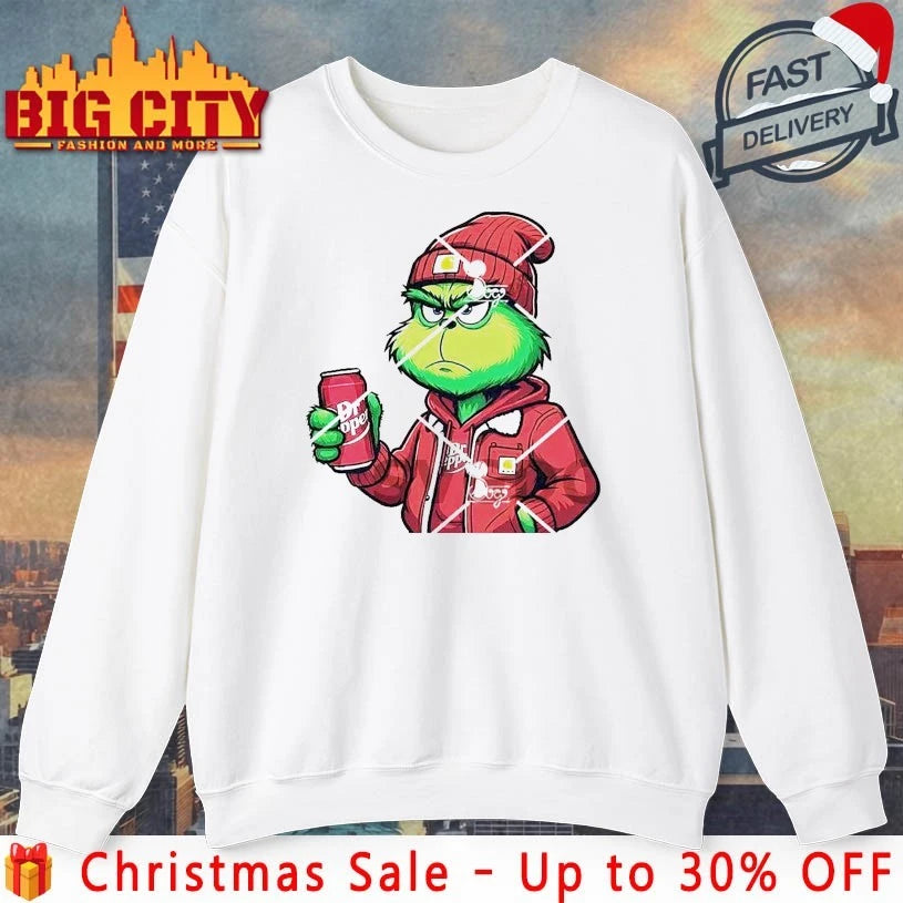 Grinch Christmas Dr Pepper In shirt