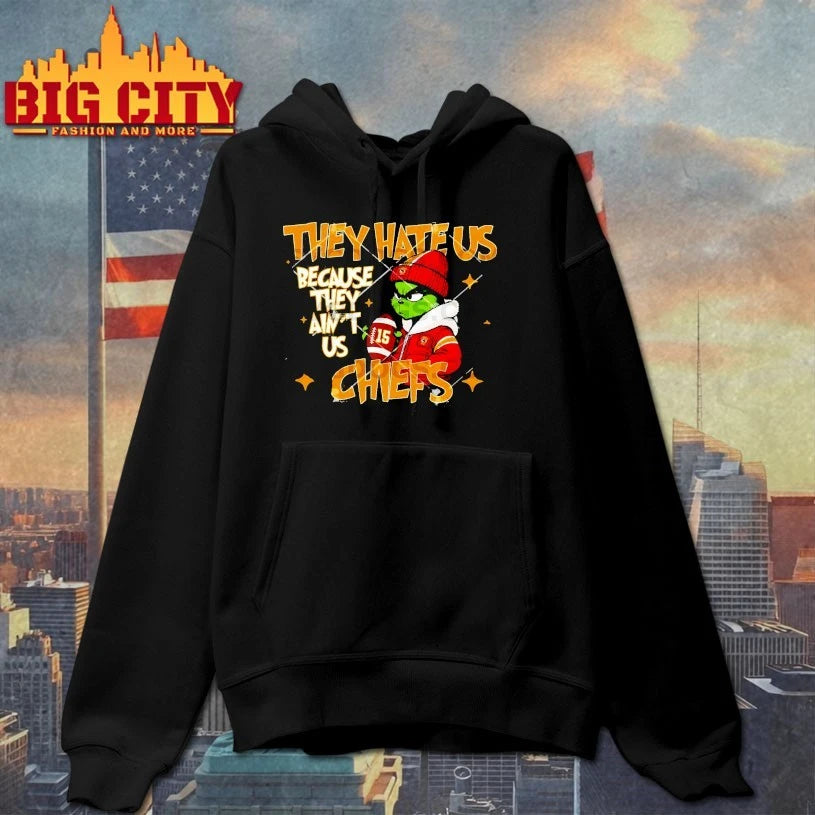Grinch Christmas They Hate Us Because They Ain’t Us Kansas City Chiefs shirt