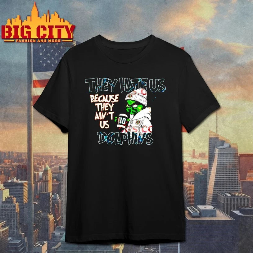 Grinch Christmas They Hate Us Because They Ain’t Us Miami Dolphins shirt