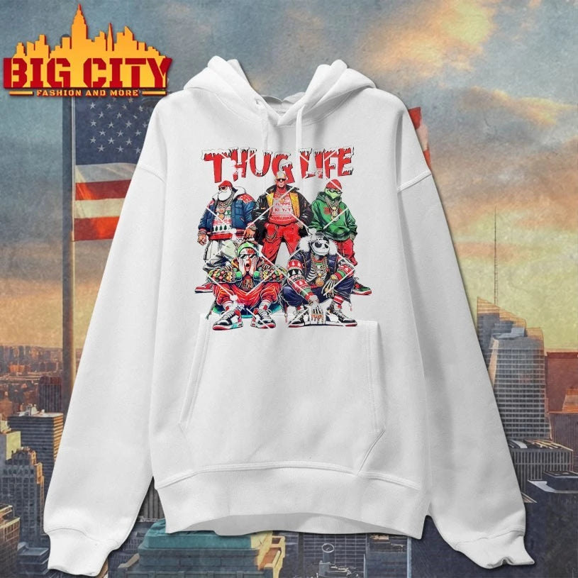 Grinch Christmas Thug Life Christmas Comedy Movies Friends shirt