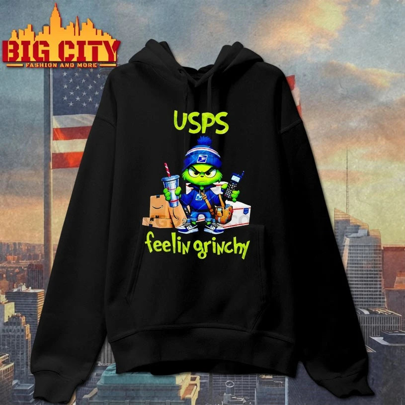 Grinch Christmas USPS Feelin Grinchy shirt