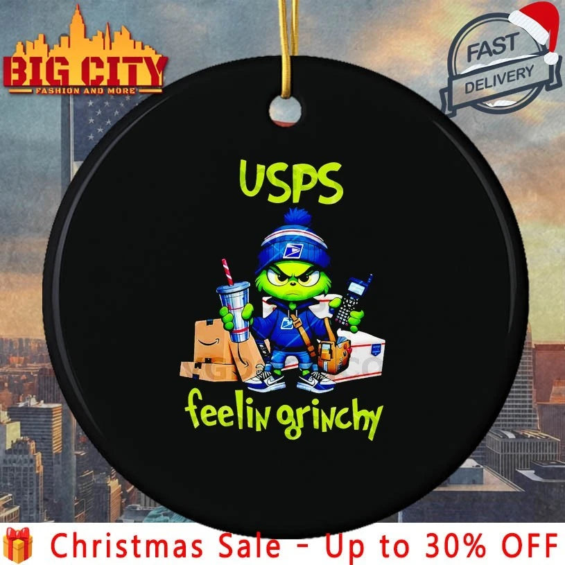 Grinch Christmas USPS Feelin Grinchy shirt