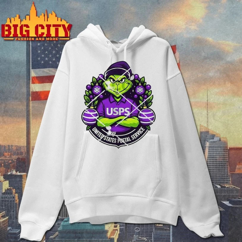 Grinch Christmas USPS United States Postal Service shirt