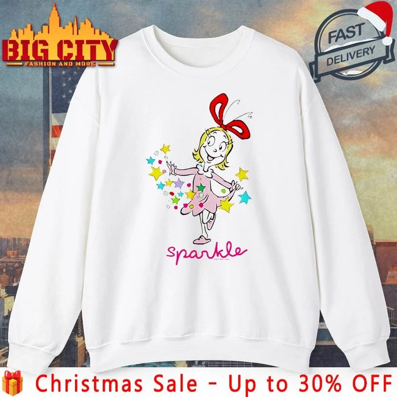 Grinch Cindy Lou Who Sparkle shirt