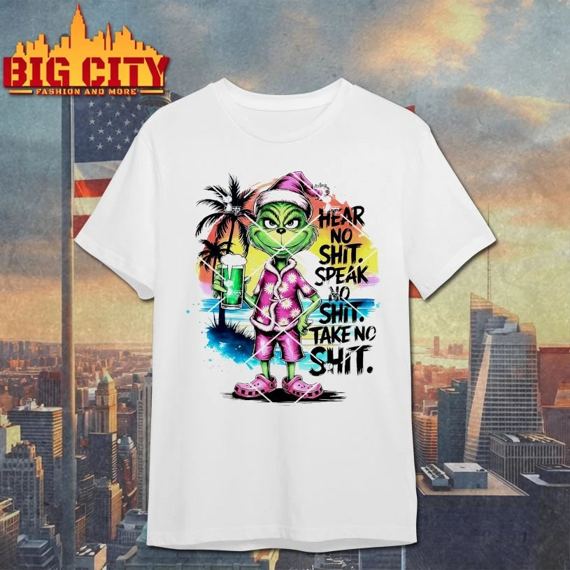 Grinch Hear No Shit Speak No Shit Take No Shit shirt