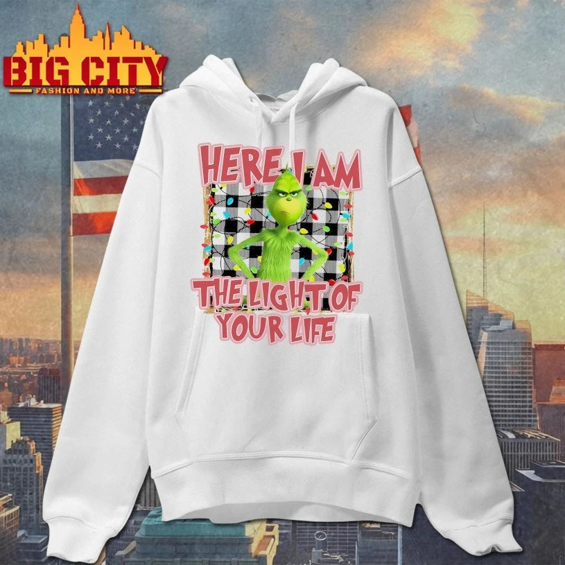 Grinch Here I Am The Light Of Your Life Christmas shirt