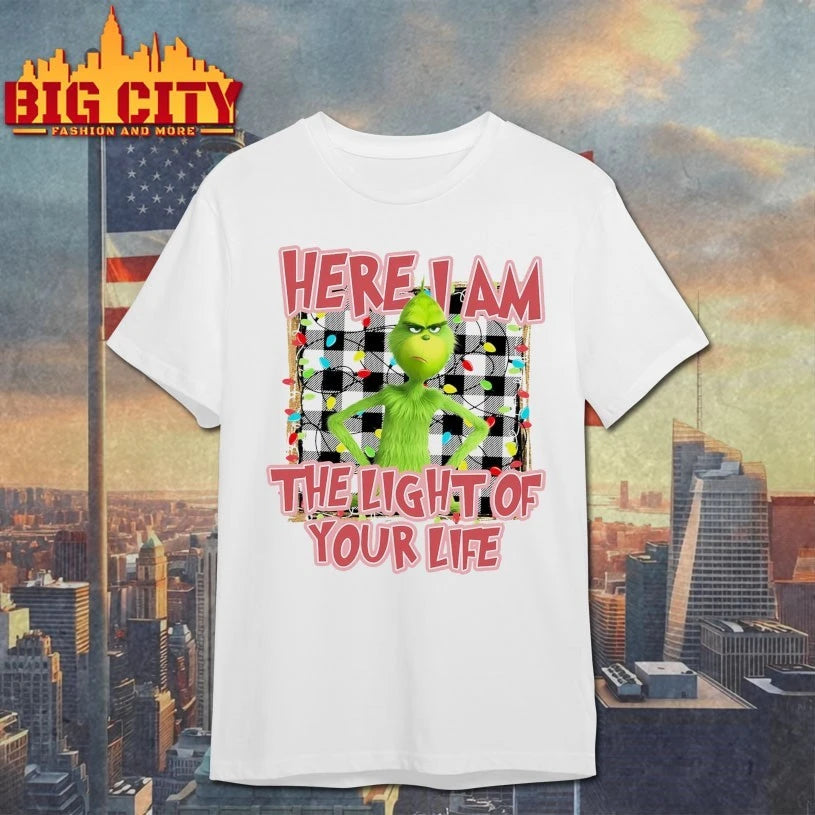Grinch Here I Am The Light Of Your Life Christmas shirt