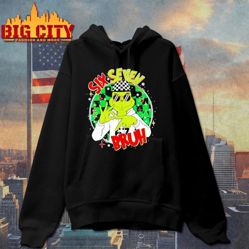 Grinch Joke Six Seven Bruh Meme Christmas shirt
