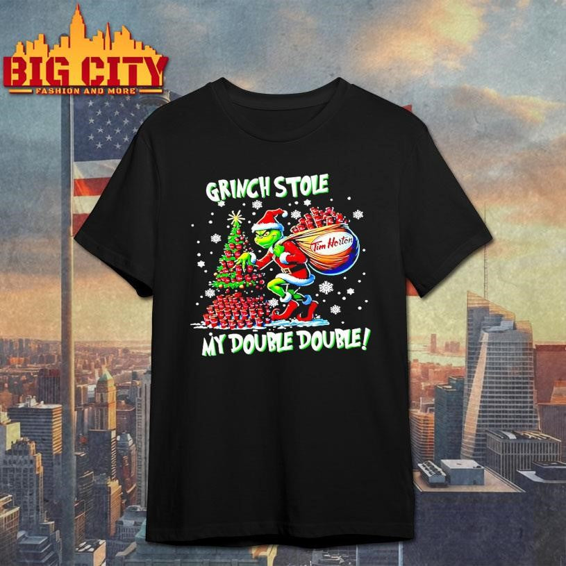 Grinch Stole My Double Double Christmas Shirt