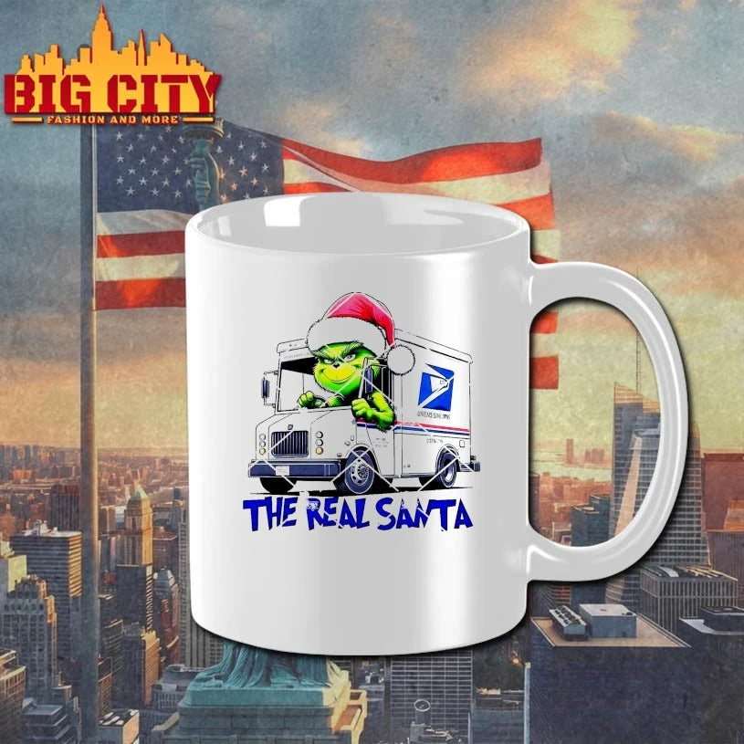 Grinch USPS The Real Santa Christmas shirt