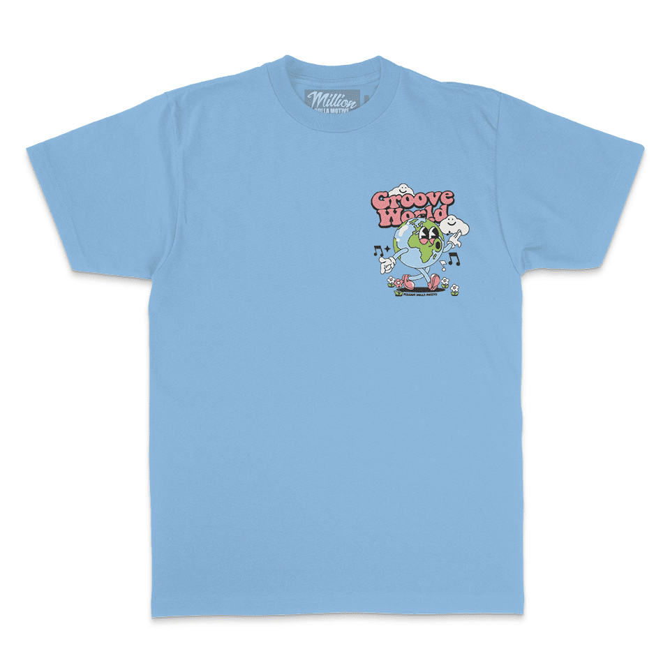 Groove World - University Blue T-Shirt