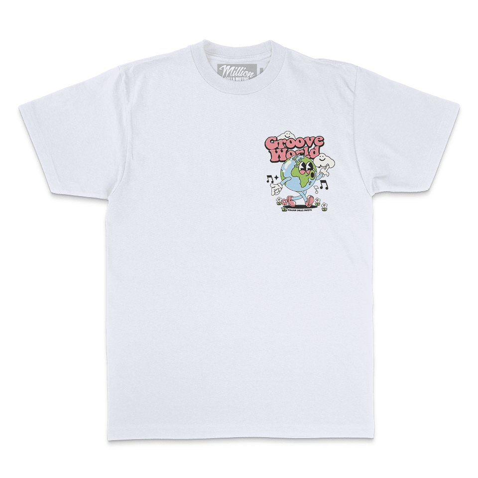 Groove World - White T-Shirt