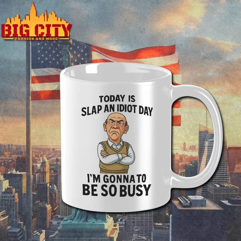 Grumpy Old Man Today Is Slap An Idiot Day Shirt
