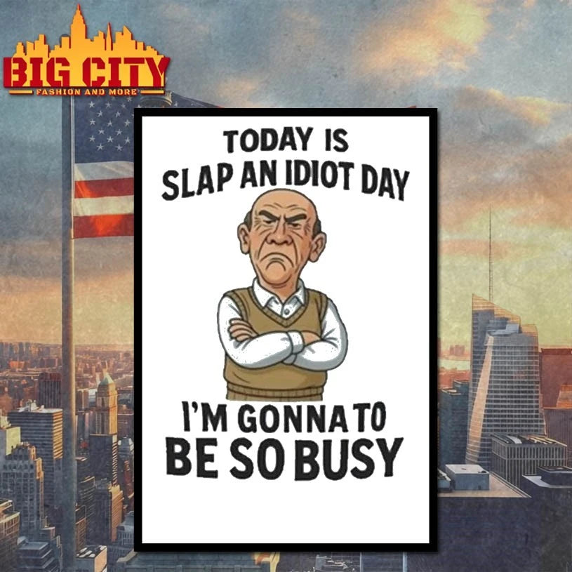 Grumpy Old Man Today Is Slap An Idiot Day Shirt