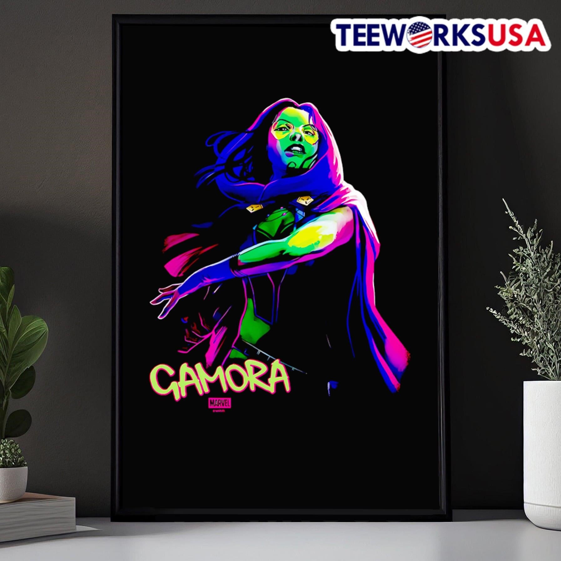 Guardians Of The Galaxy Gamora Name Graphic Shirt