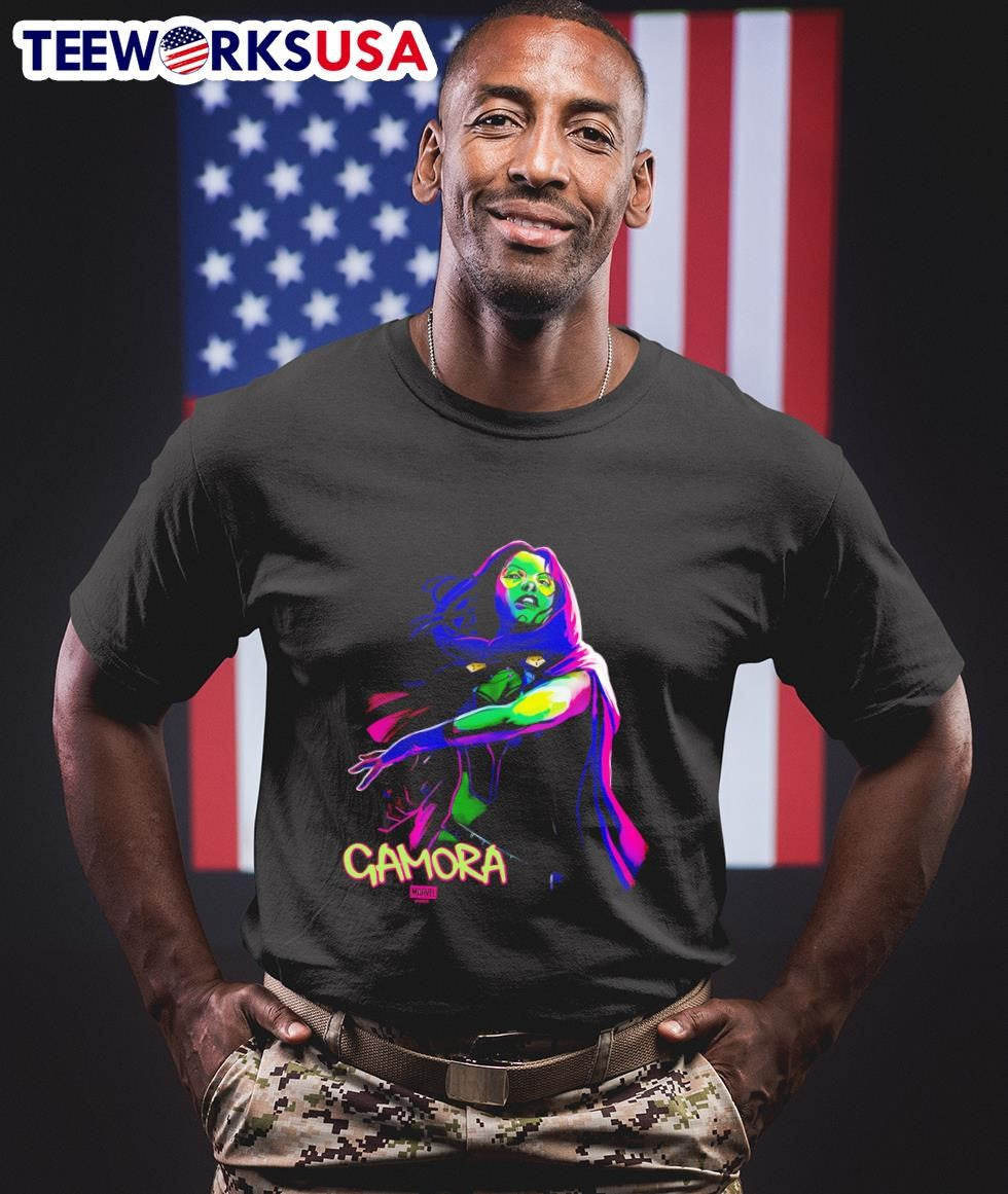 Guardians Of The Galaxy Gamora Name Graphic Shirt