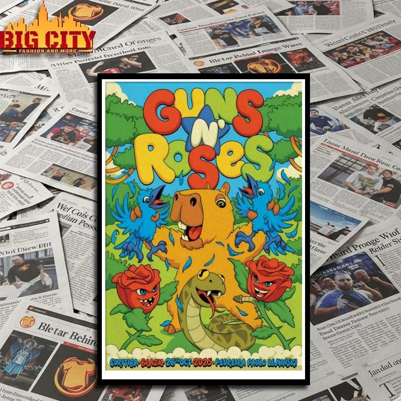 Guns N’ Roses Oct 28 2025 In Curitiba Brazil Poster shirt