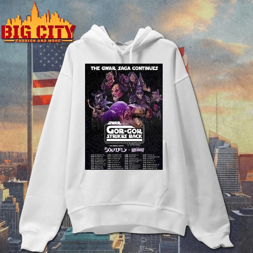 Gwar The Gwar Saga Gor-gor Strikes Back Tour 2026 North America City Dates Shirt