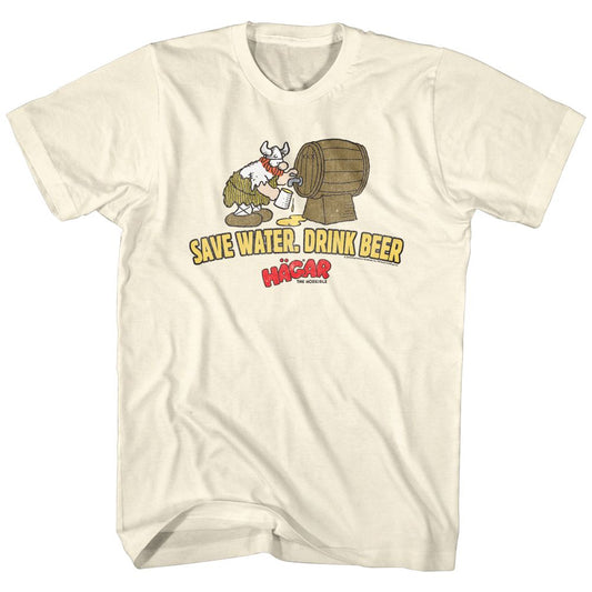 HAGAR THE HORRIBLE Witty T-Shirt, Save Water. Drink Beer