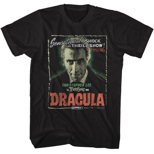 HAMMER HORROR T-Shirt, Lee As Dracula Style001