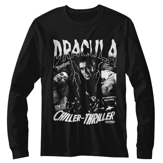 HAMMER HORROR Long Sleeve T-Shirt, CHILLER THRILLER