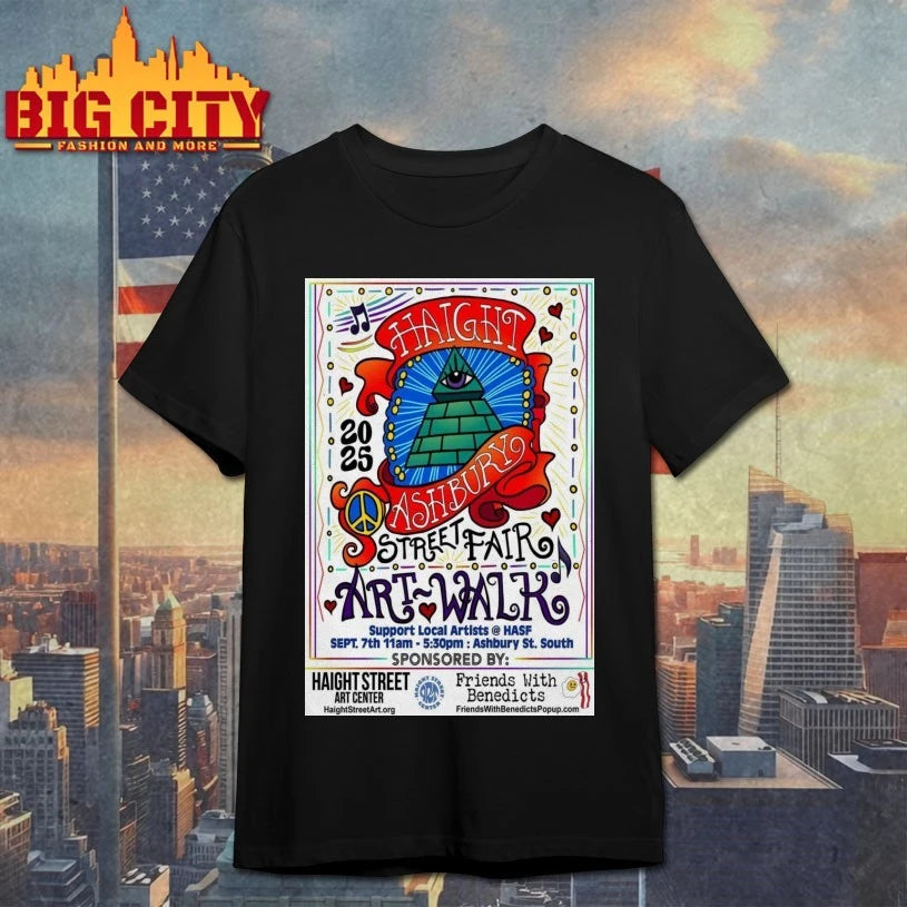 Haight Ashbury Street Fair Sept 7 2025 Poster shirt