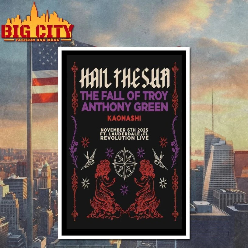 Hail The Sun Nov 6 2025 Ft Lauderdale, FL Event Poster shirt