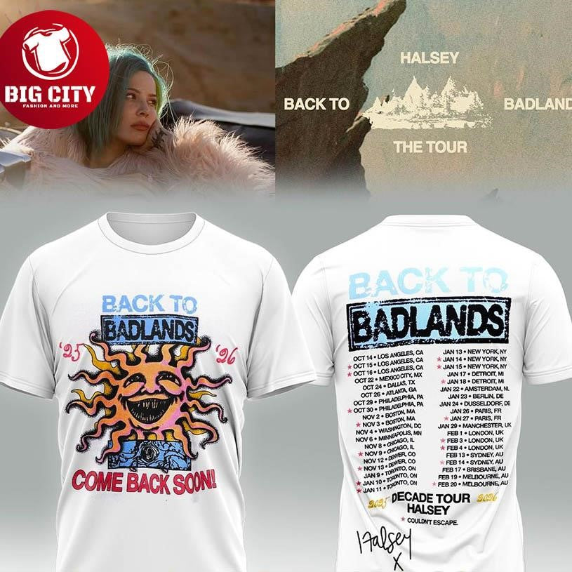 Halsey’s Back to Badlands Tour Two Sided Shirt