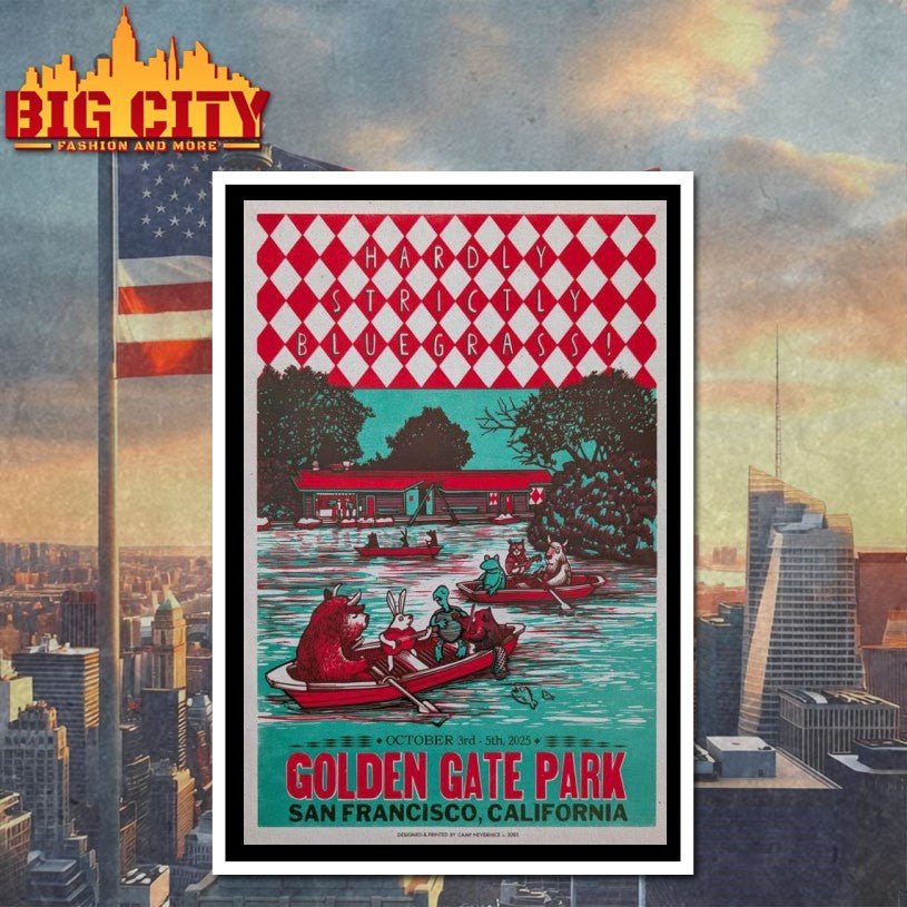 Hardly Strictly Bluegrass Festival San Francisco, CA 2025 Poster Shirts